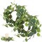 Easter Candle Rings 2pcs Artificial Eucalyptus Leaf Wreaths for Spring Home Decor